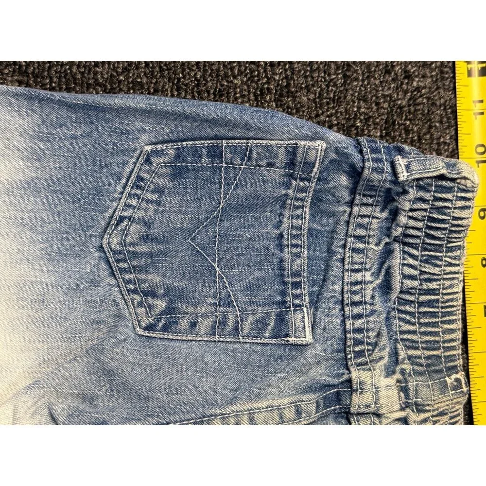 VTG Zana‎ Di Kids Girls Small Bleached Flared Pants Streetwear Denim Retro Jeans